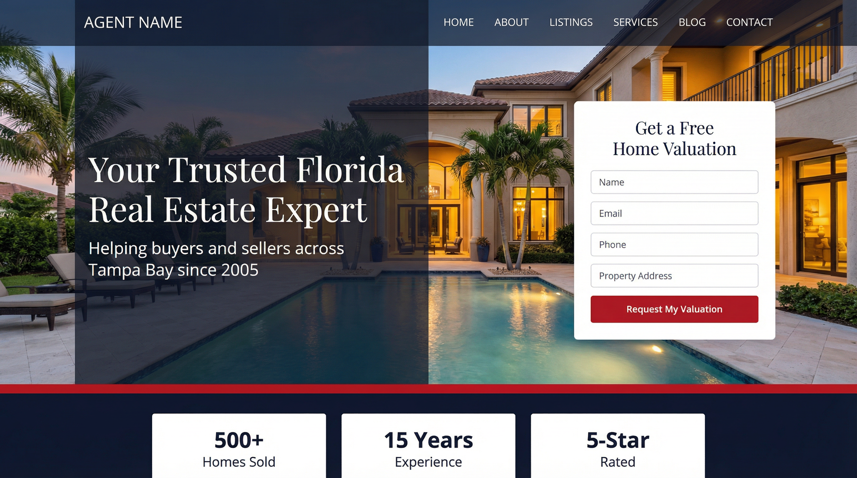 Twilight Hero with Lead Capture Form Mockup