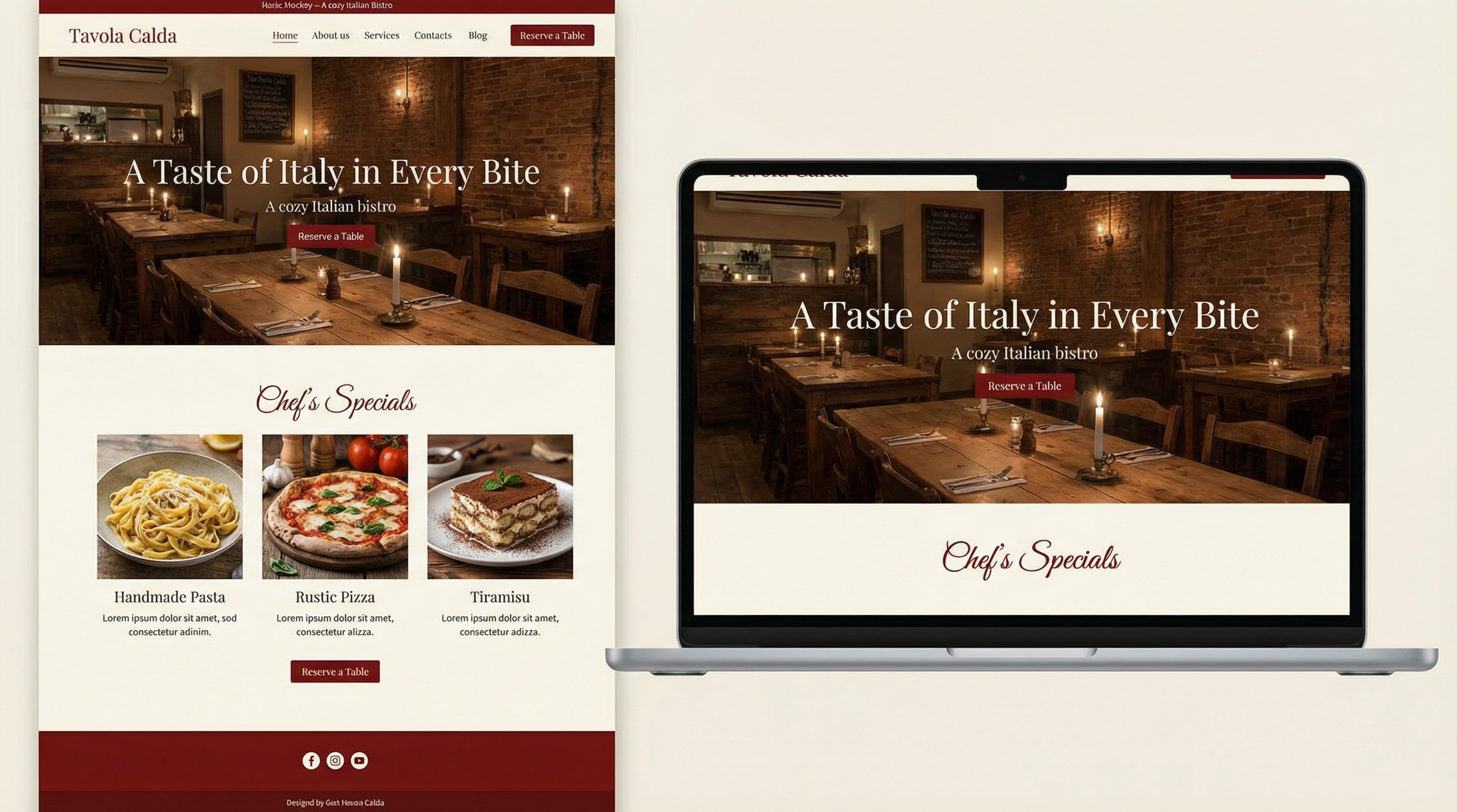 Cozy Italian Bistro Mockup